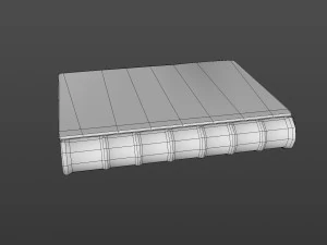 Old book ver 3 3D Model