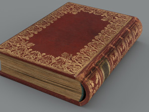 Old book ver 5 Modello 3D