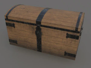 Old chest ver1 3D Model