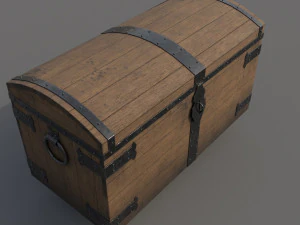 Old chest ver1 3D Model