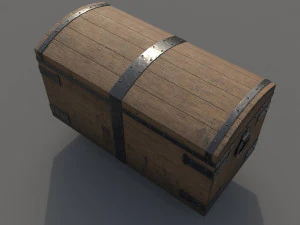 Old chest ver1 3D Model