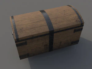 Old chest ver1 3D Model