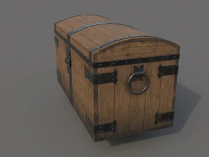 Old chest ver1 3D Model