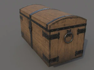 Old chest ver1 3D Model