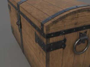 Old chest ver1 3D Model