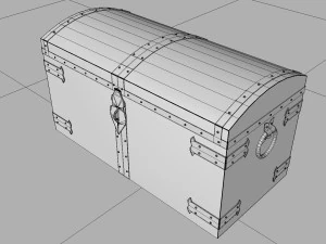 Old chest ver1 3D Model