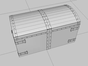 Old chest ver1 3D Model
