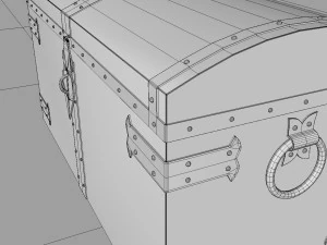 Old chest ver1 3D Model