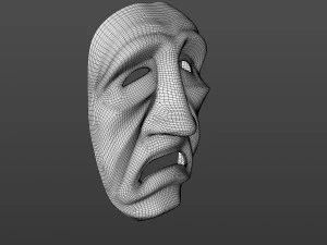 Old man mask ver 1 3D Model
