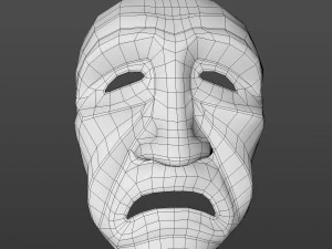 Old man mask ver 1 3D Model