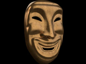 Old smile mask ver 2 3D Model