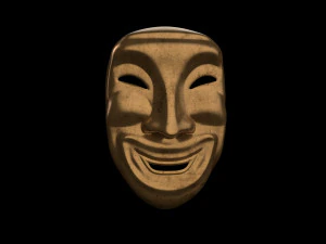 Old smile mask ver 2 3D Model