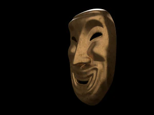 Old smile mask ver 2 3D Model