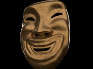 Old smile mask ver 2 3D Model