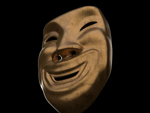 Old smile mask ver 2 3D Model
