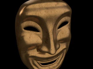 Old smile mask ver 2 3D Model