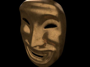 Old smile mask ver 2 3D Model