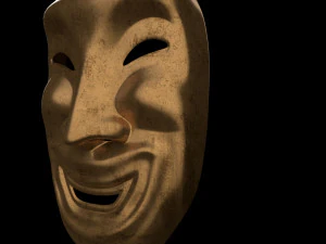 Old smile mask ver 2 3D Model