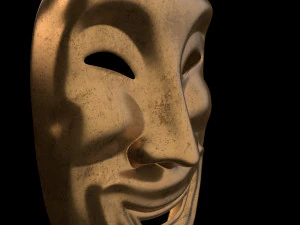Old smile mask ver 2 3D Model