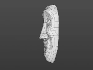 Old smile mask ver 2 3D Model