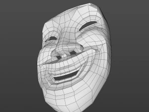 Old smile mask ver 2 3D Model