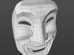 Old smile mask ver 2 3D Model