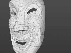 Old smile mask ver 2 3D Model