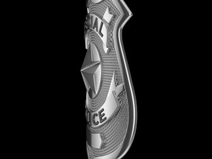 New York police badge Modèle 3D