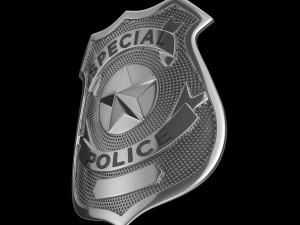 New York police badge Modèle 3D
