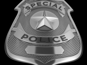 New York police badge Modèle 3D