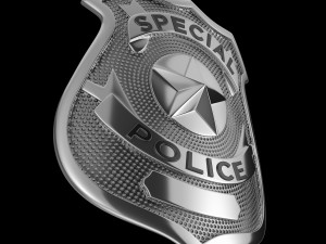 New York police badge Modèle 3D
