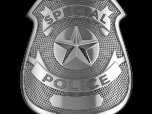 New York police badge Modèle 3D