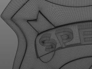 New York police badge Modèle 3D
