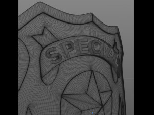 New York police badge Modèle 3D