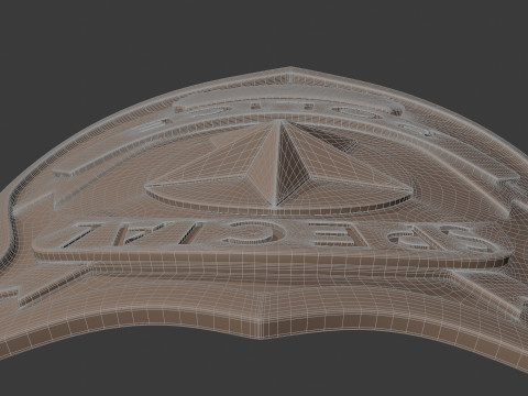 New York police badge Modèle 3D