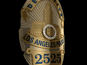 LA police badge 3D Model