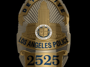 LA police badge 3D Model