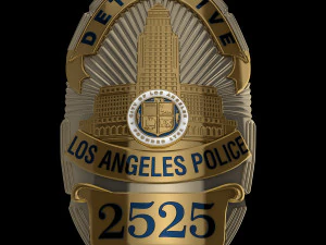 LA police badge 3D Model