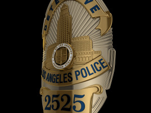 LA police badge 3D Model