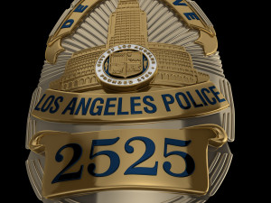 LA police badge 3D Model