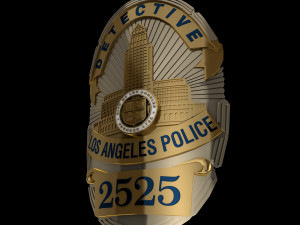 LA police badge 3D Model