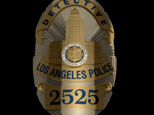 LA police badge 3D Model