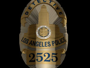 LA police badge 3D Model