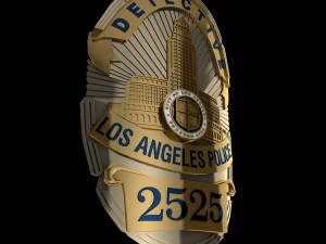 LA police badge 3D Model