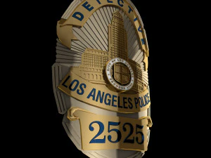 LA police badge 3D Model