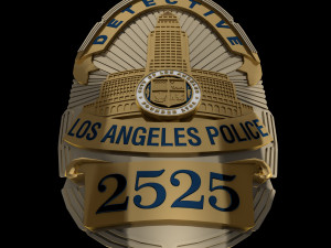 LA police badge 3D Model
