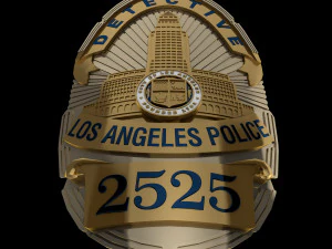 LA police badge 3D Model