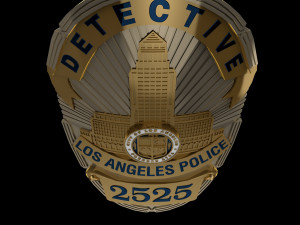 LA police badge 3D Model