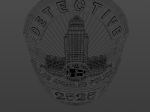 LA police badge 3D Model