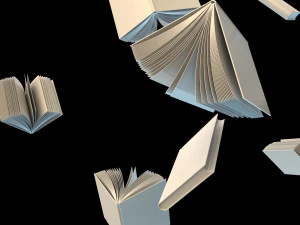 Zwevend boek 3D Model